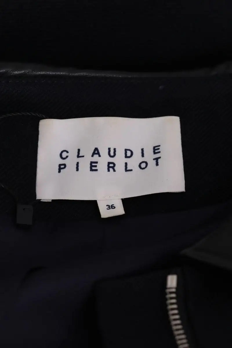 Manteau Claudie Pierlot Marine en Laine