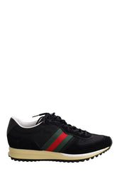 Baskets Gucci Noir en Tissu, taille 39 - Seconde Main