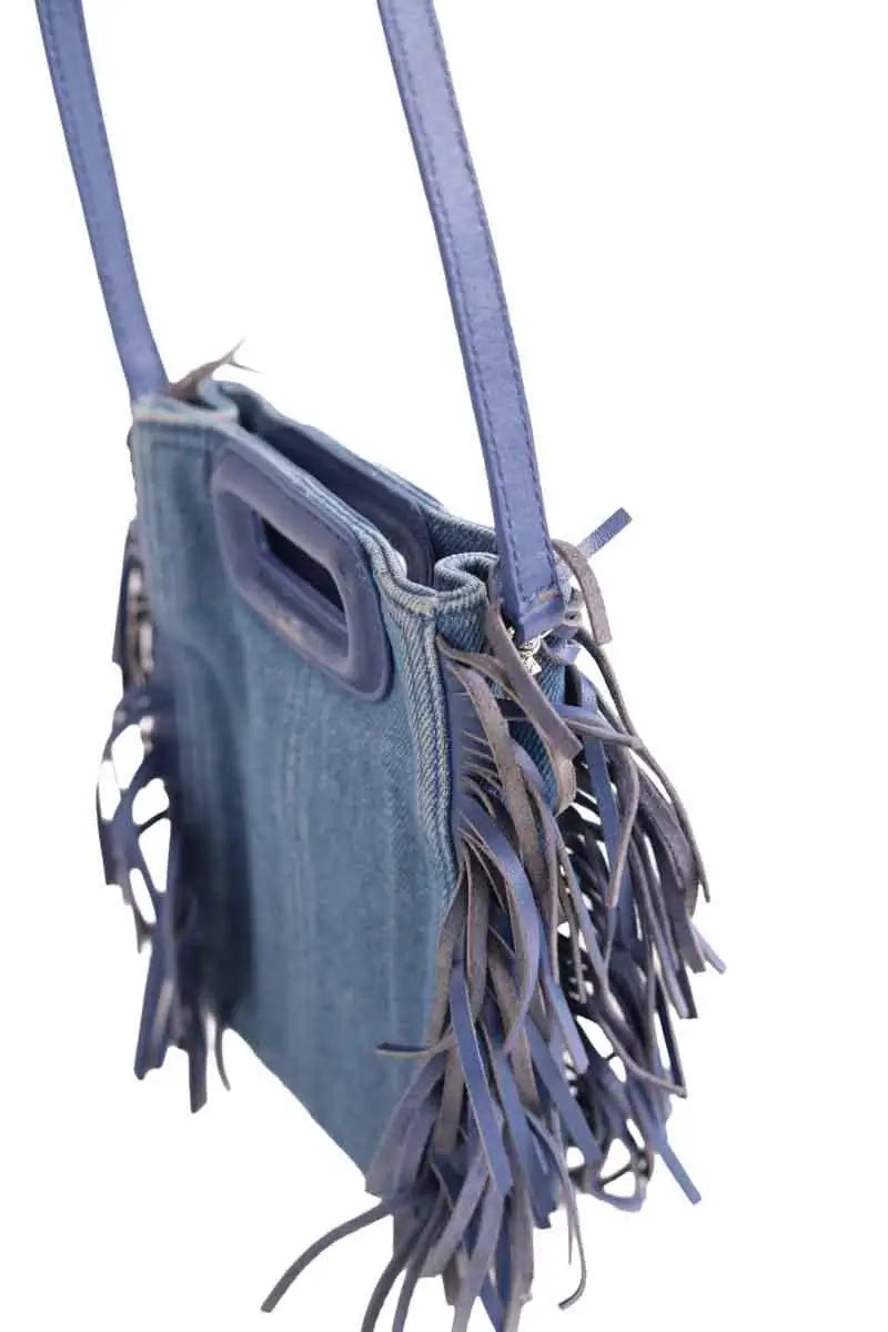 Mini sac Maje Sac M Bleu en Coton