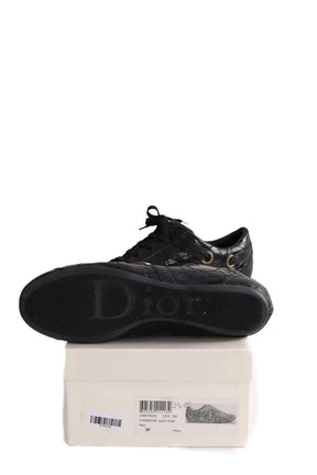 Baskets Dior Noir en Cuir verni