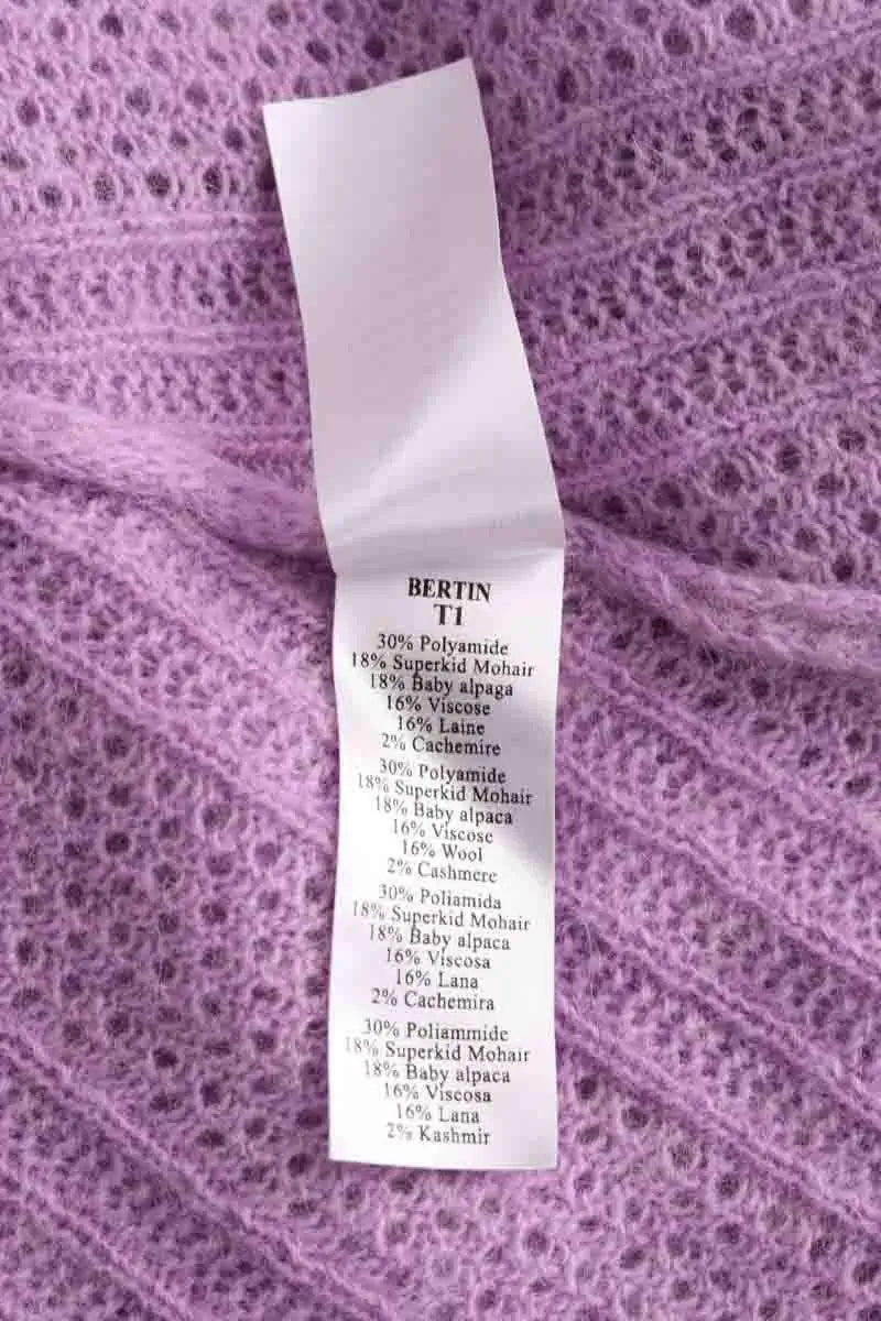 Pull Des Petits Hauts Violet en Laine