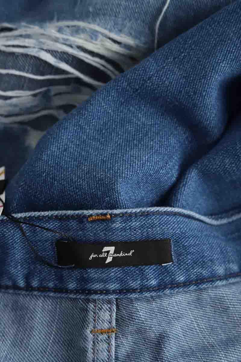 Slim 7 For All Mankind  Bleu