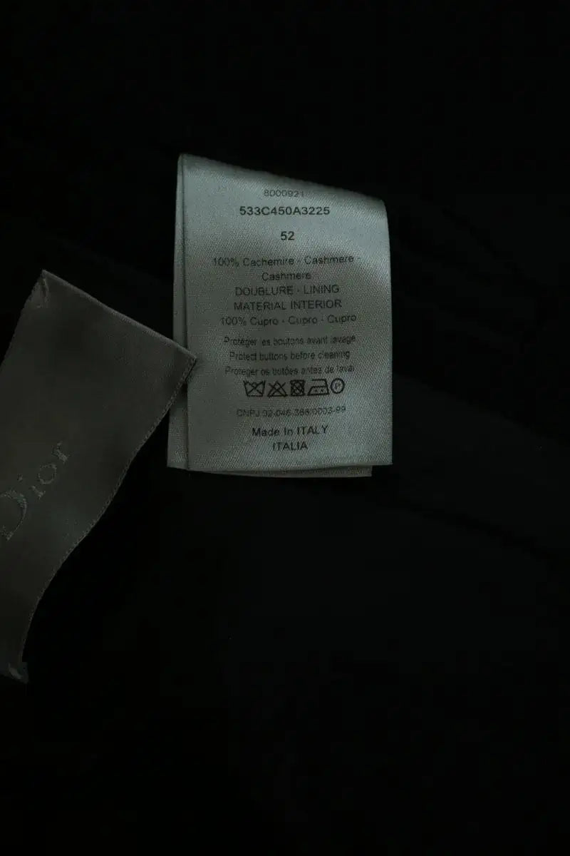 Manteau Dior Noir en Cachemire