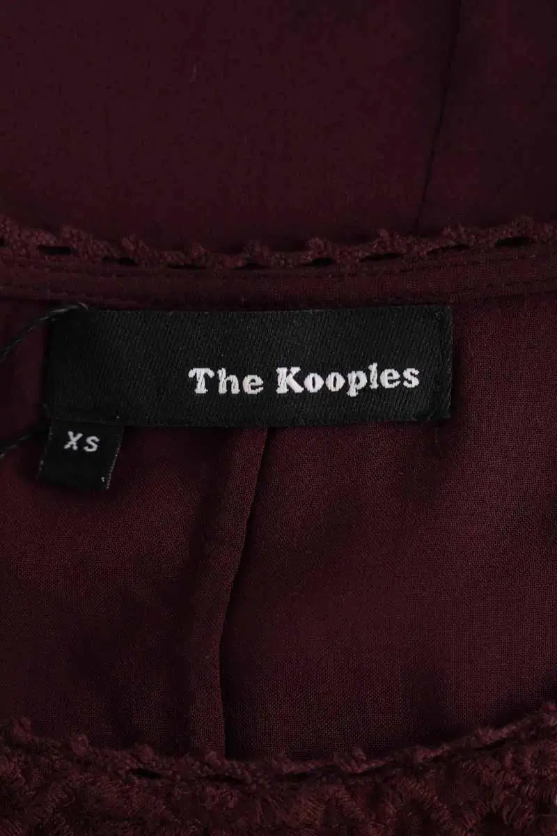 Blouse The Kooples Bordeaux en Synthétique