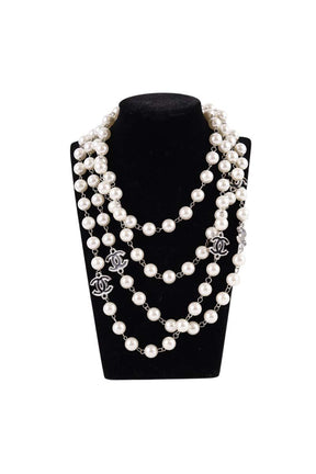 Collier Chanel  Blanc