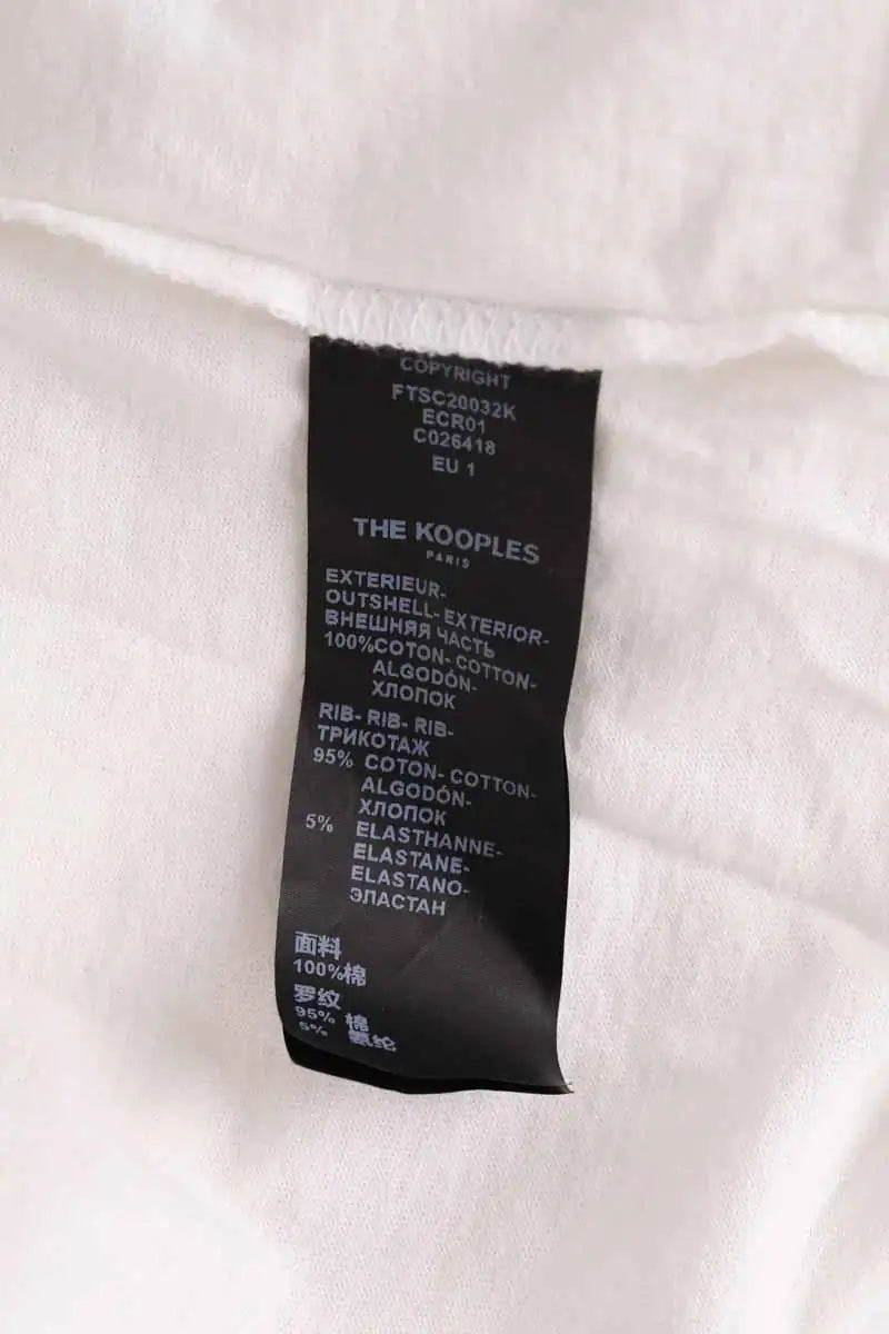 T-shirt The Kooples Beige en Coton