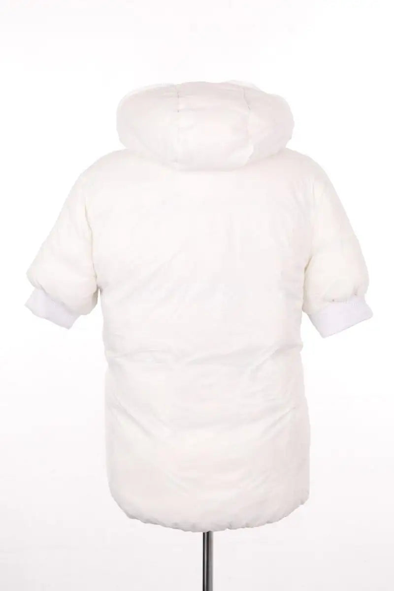 Doudoune Moncler Blanc en Fourrure