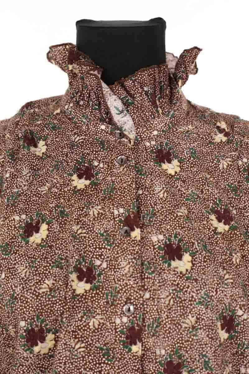 Blouse Antik Batik  Marron