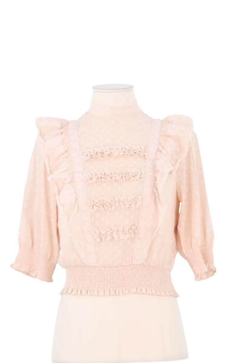 T-shirt The Kooples Rose en Coton, taille XS - Seconde Main