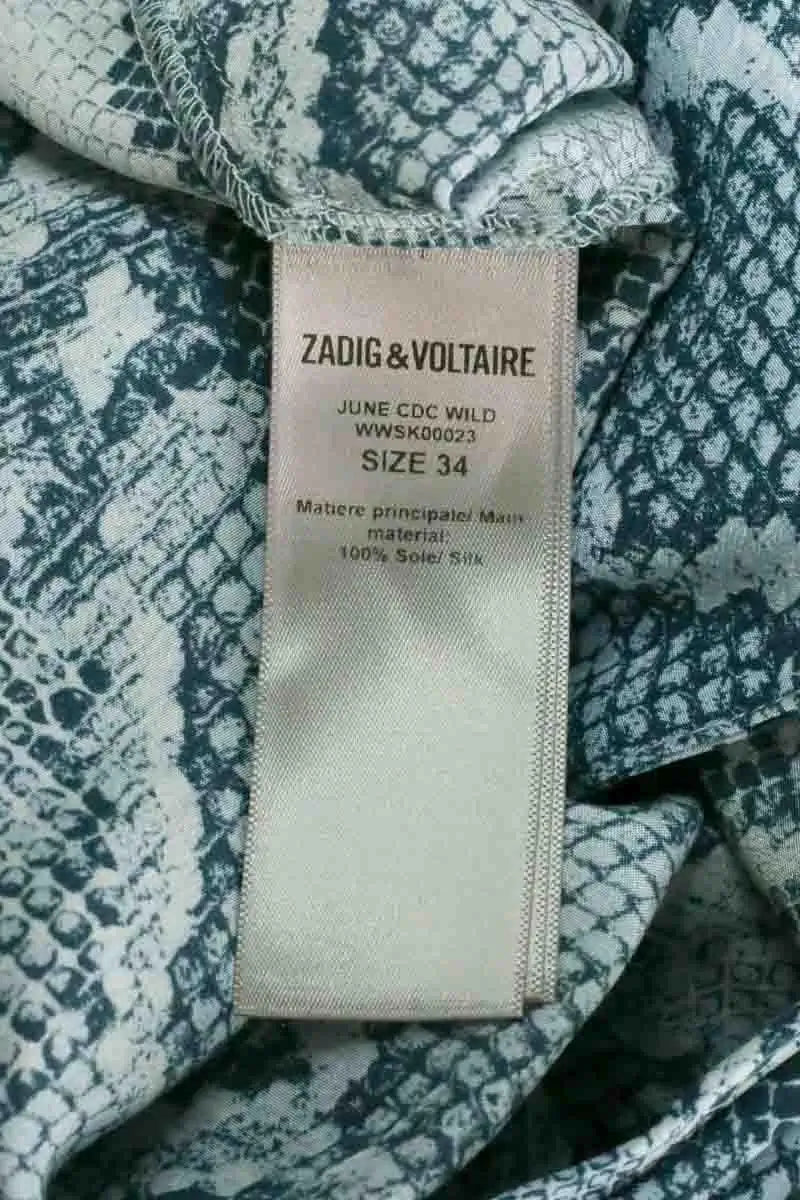 Jupe Zadig & Voltaire Bleu en Soie