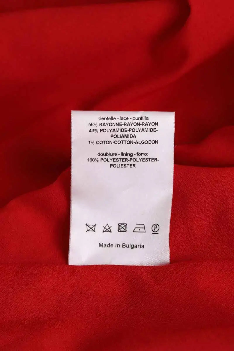 Robe Sandro Rouge en Coton