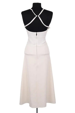 Robe Herve Leger Ecru en Coton