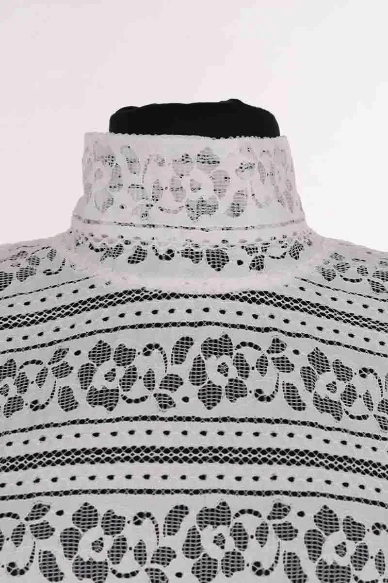 Blouse Sandro Blanc en Coton