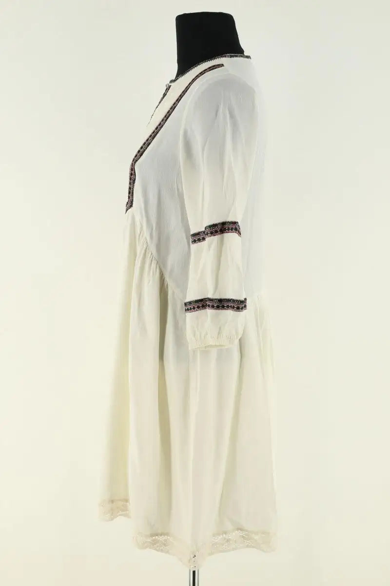 Robe Ba&Sh Ecru en Viscose