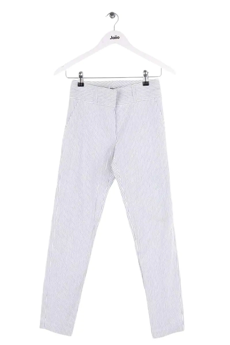 Pantalon slim Max & Moi Blanc en Coton, taille XS - Seconde Main