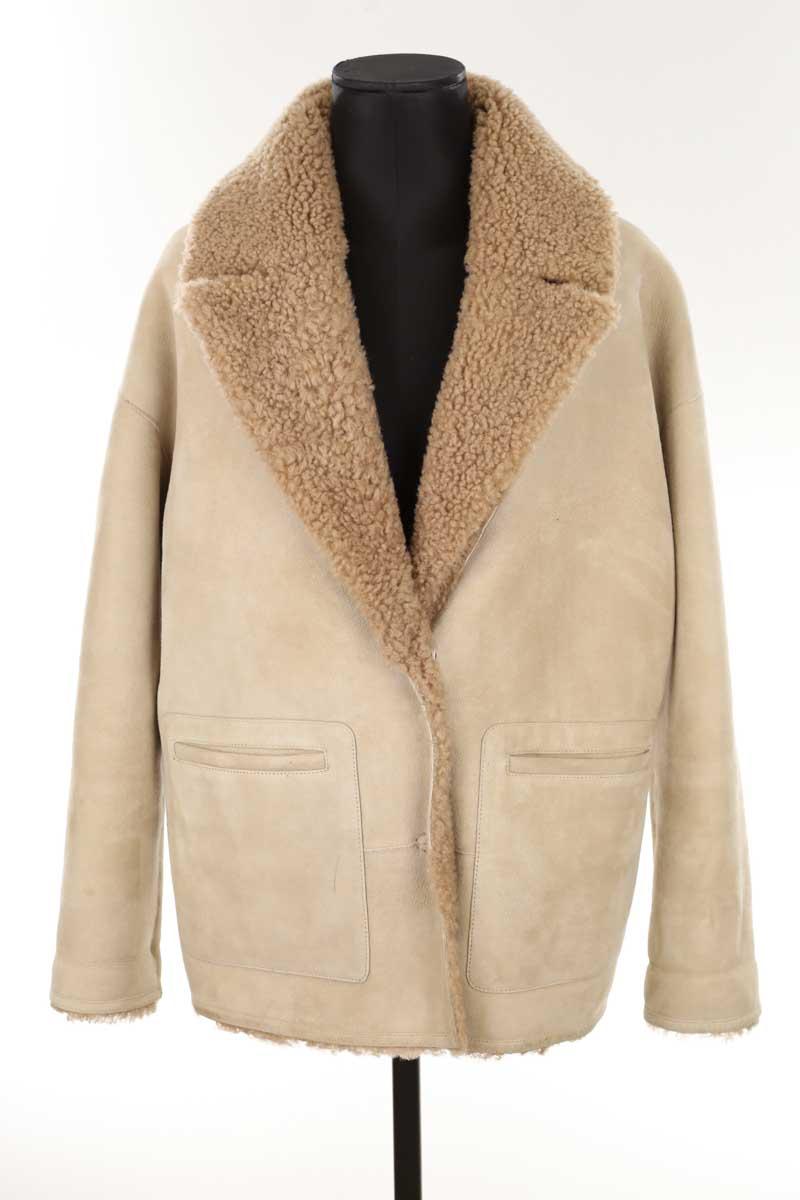 Manteau court réversible Bash  Beige