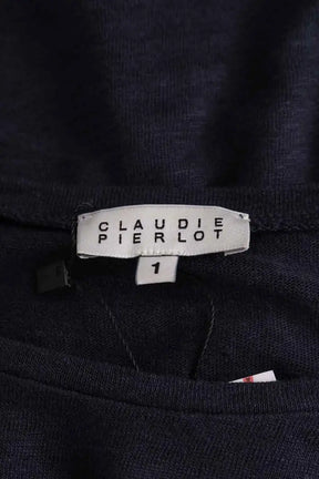 Pull Claudie Pierlot Bleu en Lin