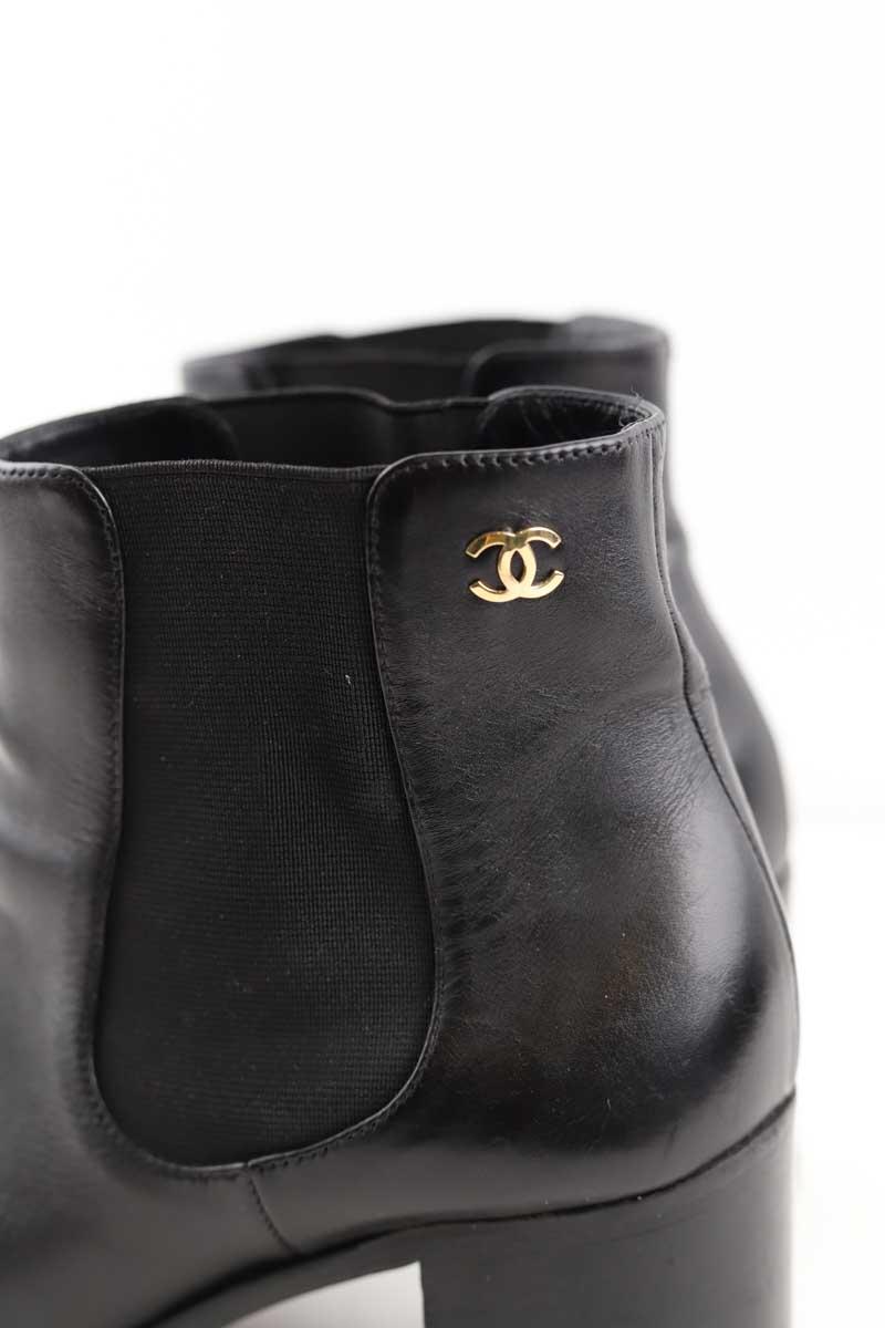 Boots Chanel  Noir