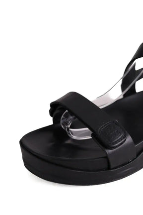 Sandales Ines de la Fressange Noir en Cuir