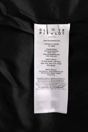 Veste Claudie Pierlot Noir en Coton
