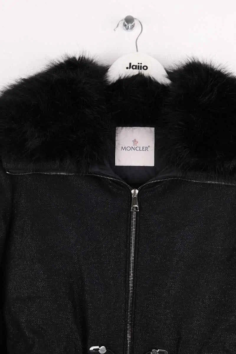 Doudoune Moncler Noir en Laine