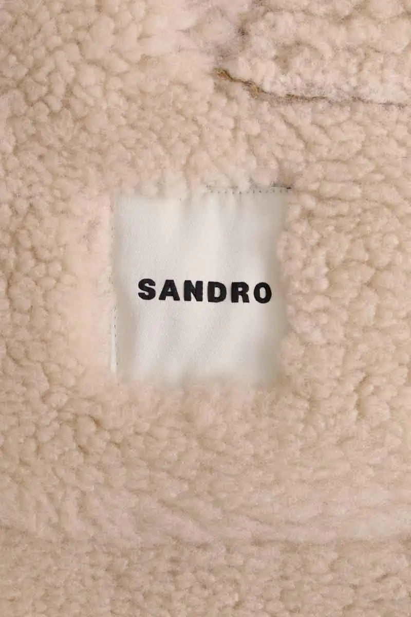 Veste Sandro Beige en Cuir