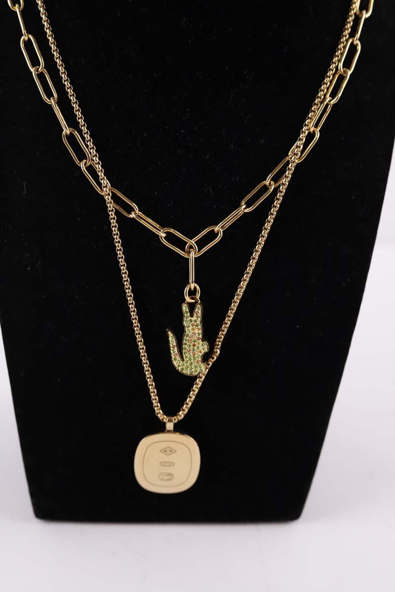 Lot colliers Lacoste  Doré