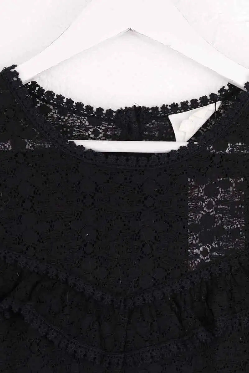 Blouse Sézane Noir en Coton