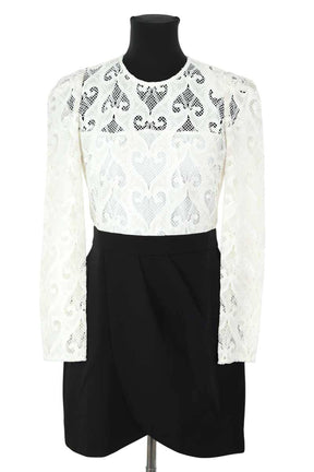 Mi-longueur Sandro  Blanc