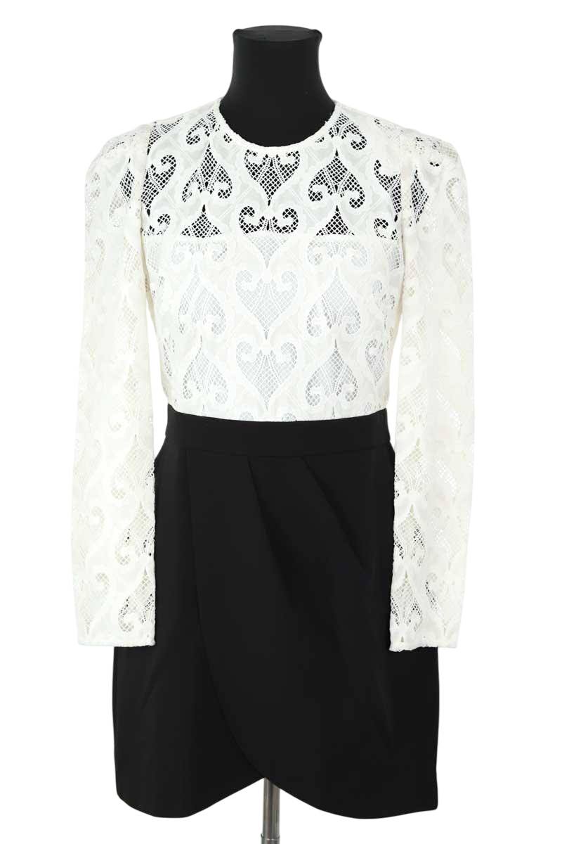 Mi-longueur Sandro  Blanc