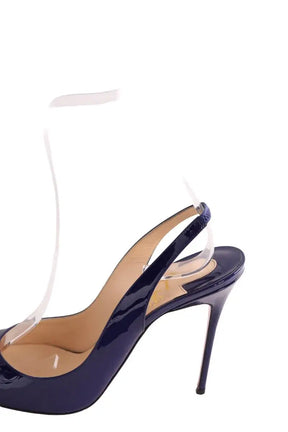 Talons Christian Louboutin Bleu en Cuir verni