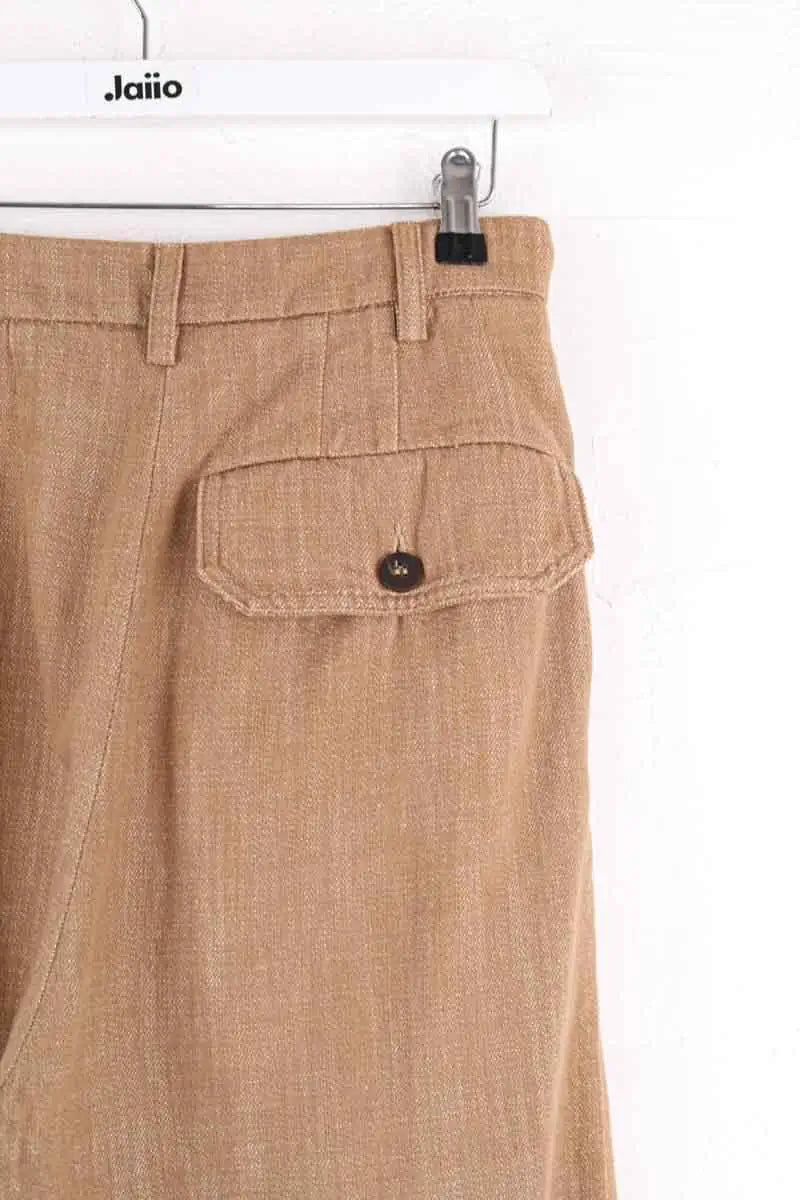 Pantalon large Momoni Camel en Coton