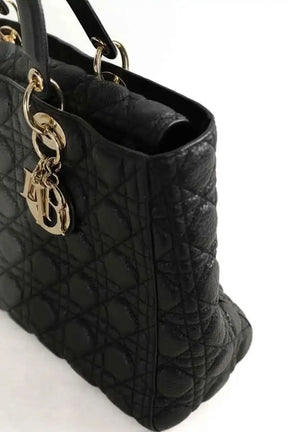 Sac à main Dior Lady Dior Noir en Cuir