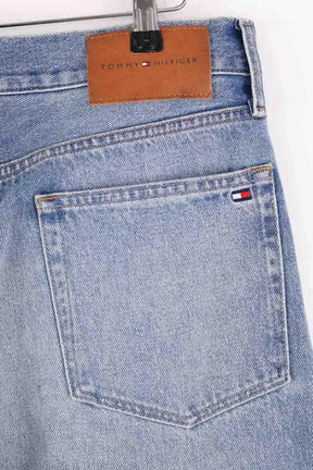 Jean droit Tommy Hilfiger Bleu en Coton