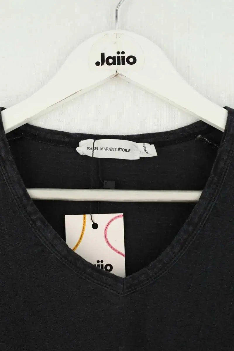 T-shirt Isabel Marant Étoile Anthracite en Lin