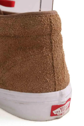 Baskets hautes Vans Camel en Daim