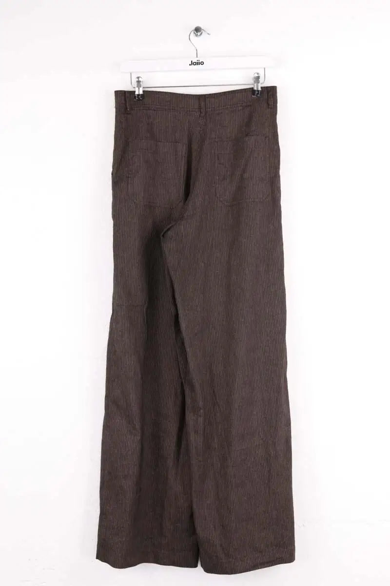 Pantalon large Sessun Marron en Lin