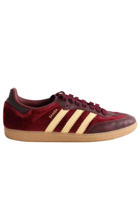 Baskets Adidas Bordeaux en Velours, taille 36 - Seconde Main