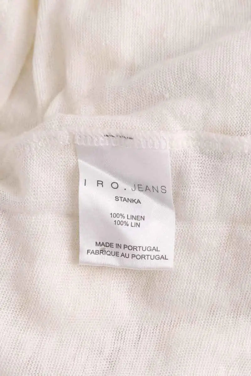Top Iro Stanka Blanc en Lin
