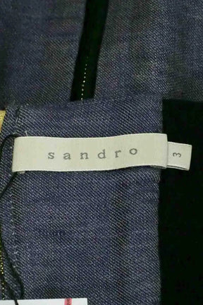 Robe Sandro Bleu en Viscose