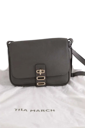 Sac à bandoulière Tila March Gris en Cuir