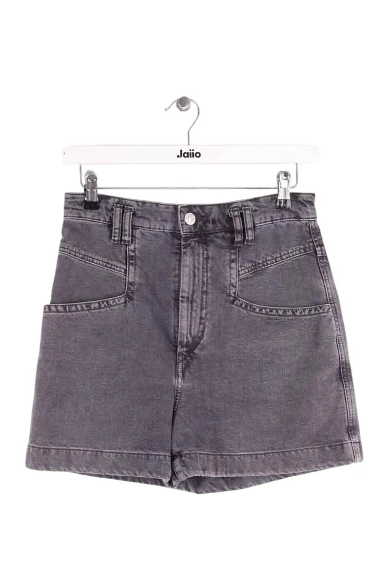 Short Isabel Marant Esquia Anthracite en Coton, taille XS - Seconde Main