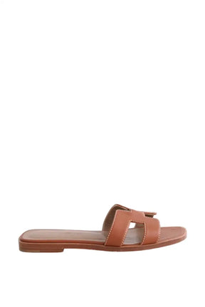 Sandales Oran Hermès ORAN Marron en Cuir, taille 34 - Seconde Main