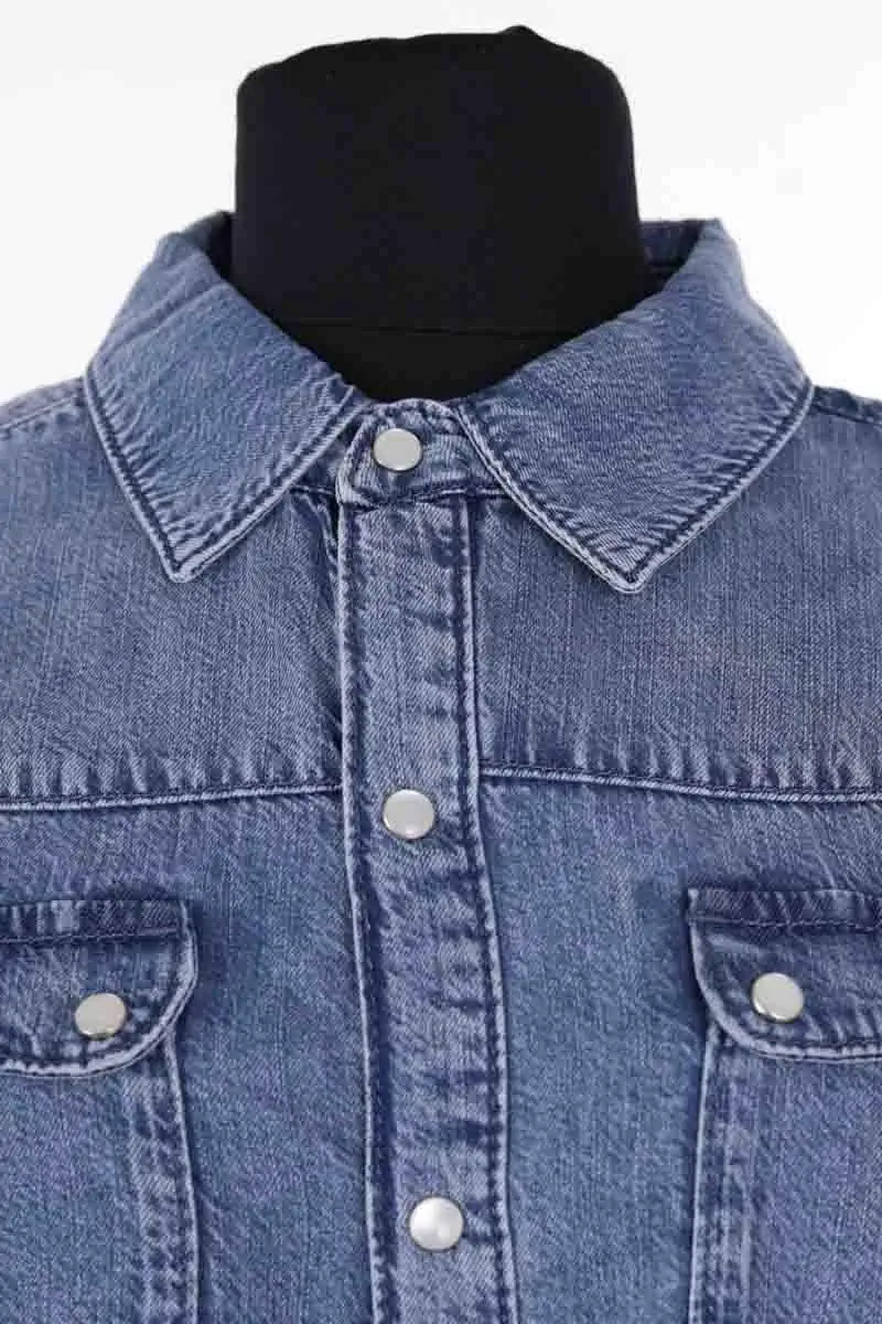 Chemise Ba&Sh Bleu en Coton