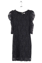 Robe Sandro Noir en Dentelle, taille S - Seconde Main