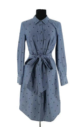 Robe Boden Bleu en Coton, taille L - Seconde Main