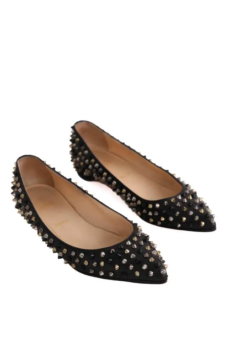 Ballerines Christian Louboutin Noir en Cuir