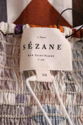 Bustier Sézane Marron en Lin