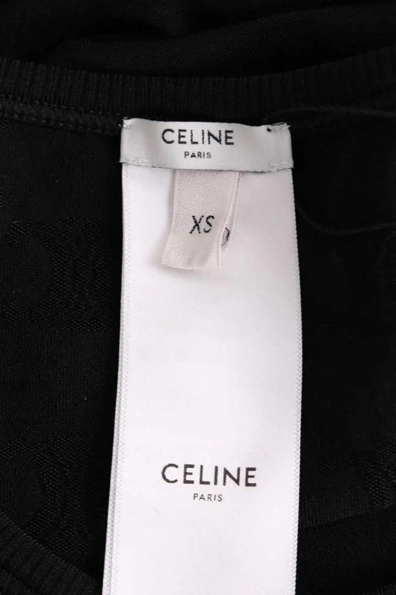 Top de Sport Celine Noir en Viscose