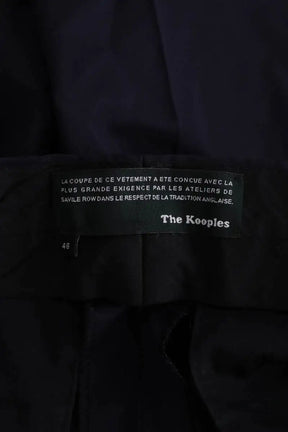 Pantalon droit The Kooples Marine en Laine